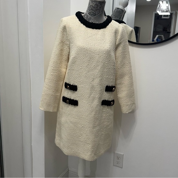 Tuckernuck Cream Sheath Dress with Peter Pan Collar - Picture 6 of 16